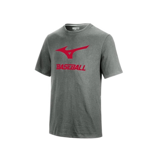 Mizuno Baseball Tryck Baseball T shirts Herr Grå | 682915ITP