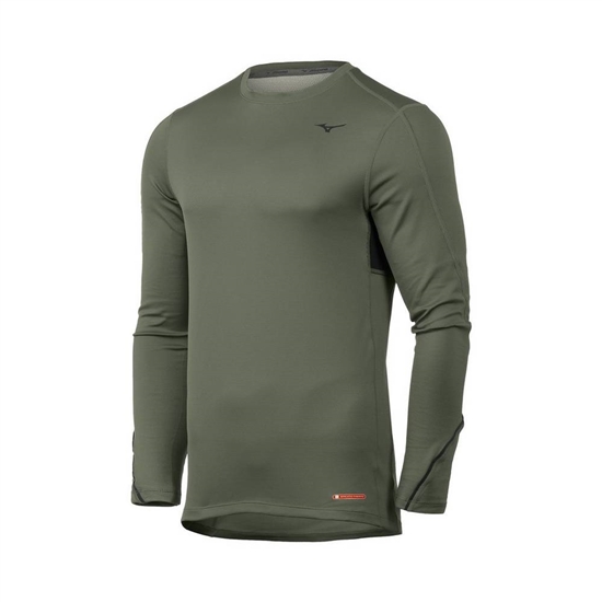 Mizuno Breath Thermo Base Layer Herr Gröna | 047159QCW