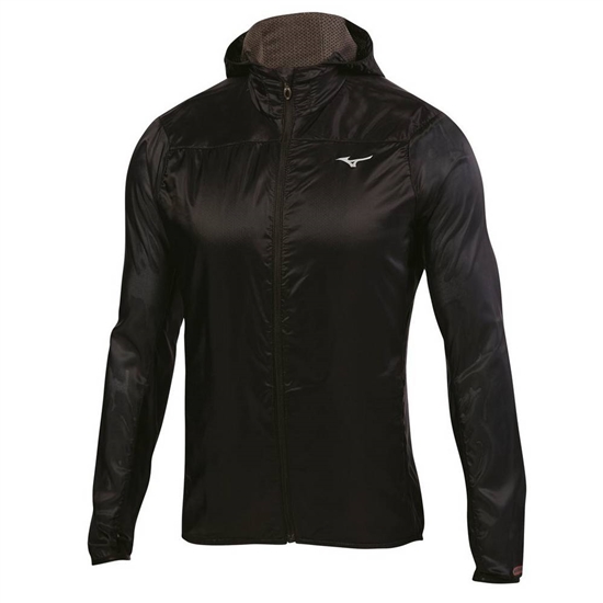 Mizuno Breath Thermo Hoody Jacka Herr Svarta | 478210PDE