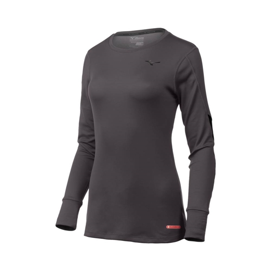 Mizuno Breath Thermo Long Sleeve Base Layer Dam Grå | 023185KBL