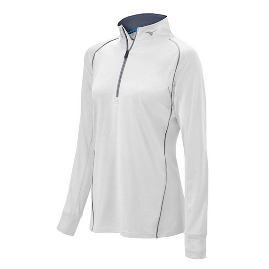 Mizuno Comp 1/2 Zip Long Sleeve Sweatshirt Dam Vita | 041352KRS