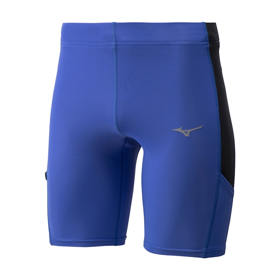 Mizuno Core Mid Löpar Tights Herr Blå | 820697BQN