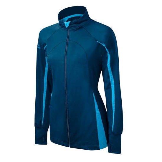 Mizuno Elite 9 Focus Full-Zip Jacka Dam Marinblå Ljusblå | 423971OQJ