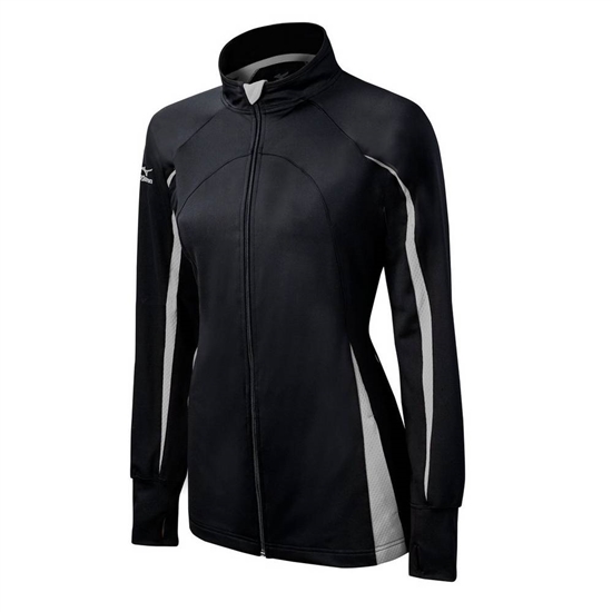 Mizuno Elite 9 Focus Full-Zip Jacka Dam Svarta Grå | 567038ASJ