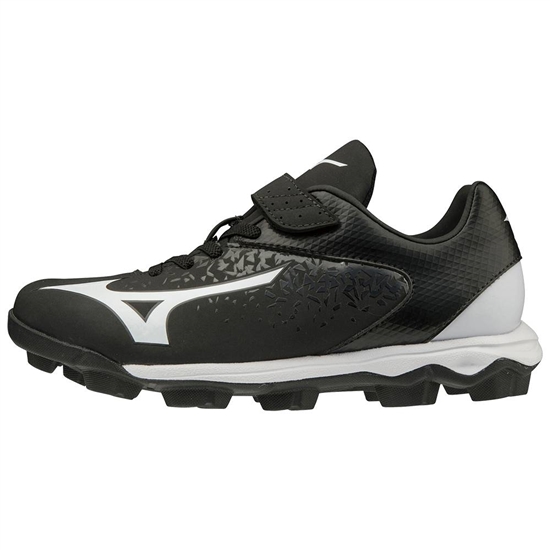 Mizuno Finch Select Nine Molded Baseball Skor Dam Svarta Vita | 024635WAF