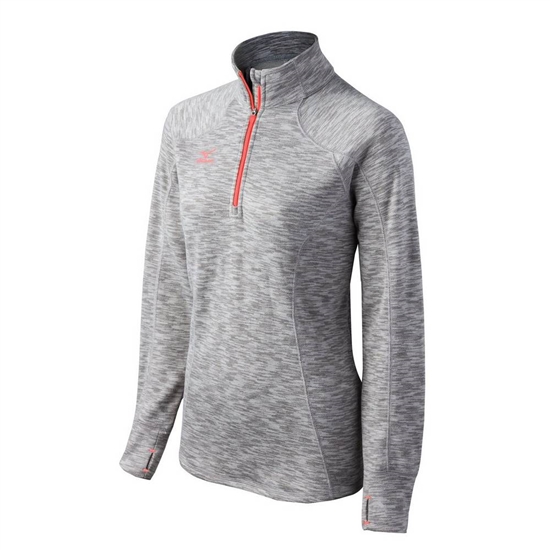 Mizuno Flex 1/2 Zip Blast Dam Röda Grå Orange | 106547BAF