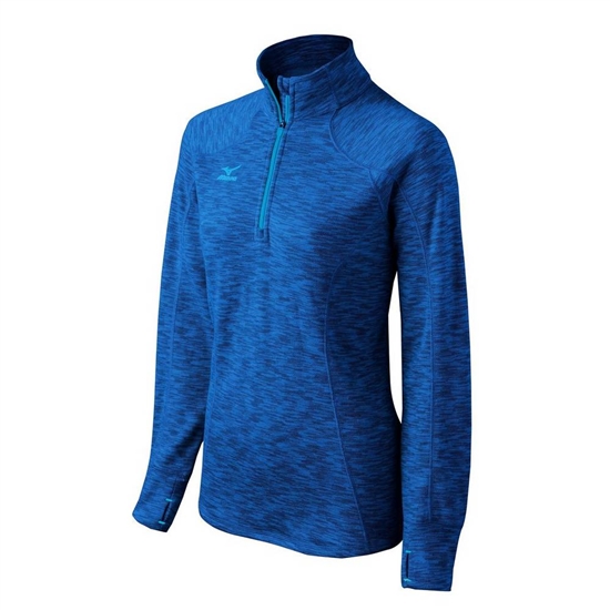 Mizuno Flex 1/2 Zip Blast Dam Röda Kungsblått | 830629WXS