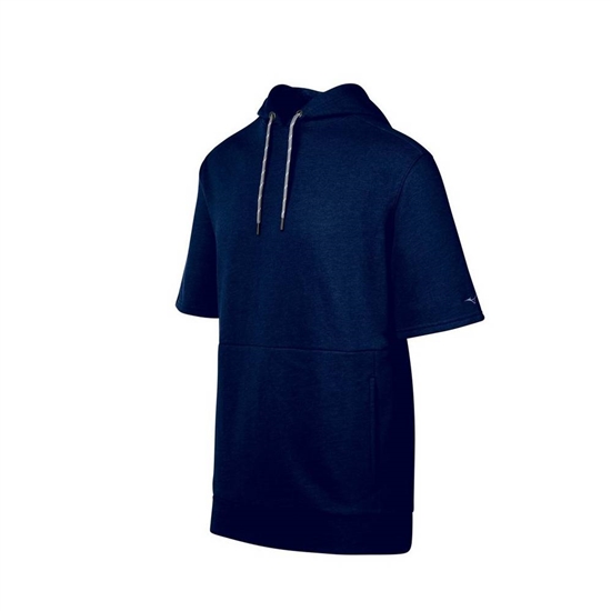 Mizuno Game Time Korta Sleeve Hoodie Herr Marinblå | 723461NUK