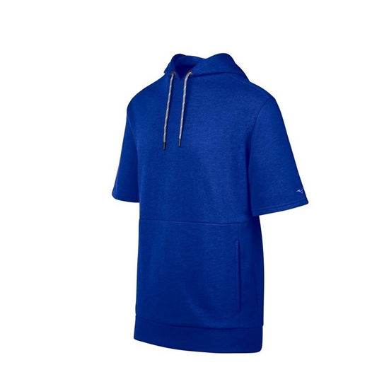 Mizuno Game Time Korta Sleeve Hoodie Herr Kungsblått | 837569VIH