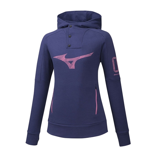 Mizuno Heritage Hoodie Dam Lila | 064317VKL