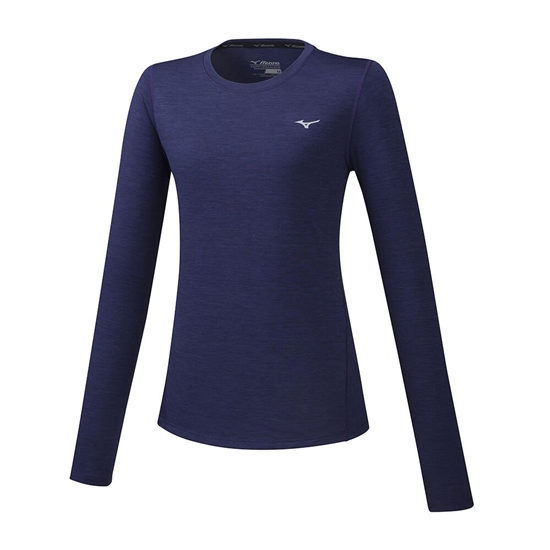 Mizuno Impulse Core LS Löpar T shirts Dam Lila | 542379MGX