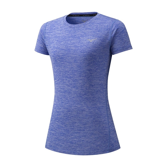 Mizuno Impulse Core Löpar T shirts Dam Blå | 683479OHN