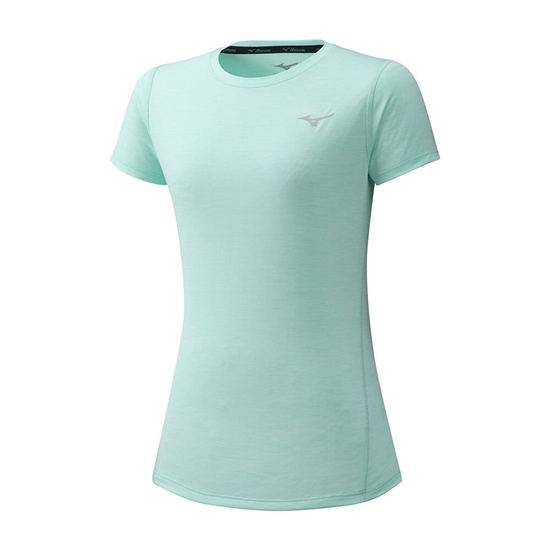 Mizuno Impulse Core Löpar T shirts Dam Gröna | 182697JES