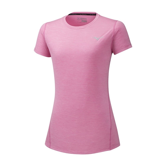 Mizuno Impulse Core Löpar T shirts Dam Rosa | 148630YCI