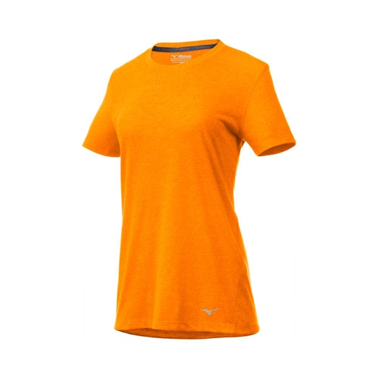 Mizuno Inspire T shirts Dam Orange | 714902ZAQ