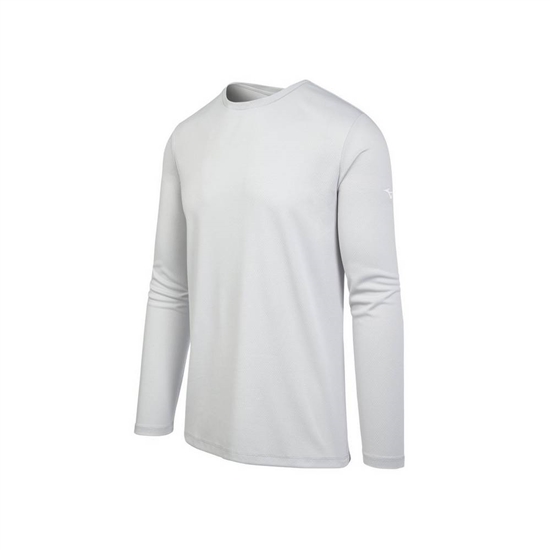 Mizuno Long Sleeve T shirts Herr Grå | 609548GIV