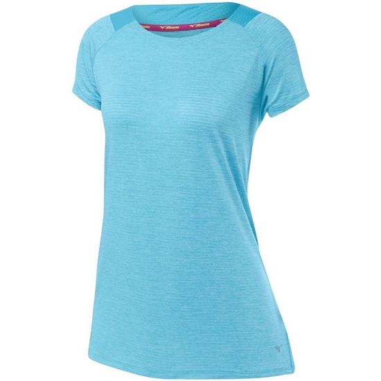 Mizuno Lyra T shirts Dam Blå Turkos | 562387JZL