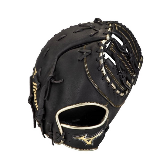 Mizuno MVP Prime SE Baseball First Base Catchers Mitt 12.5" Catchers Mitt Herr Svarta Guld | 139248BFV