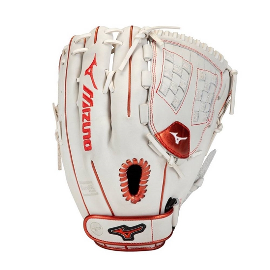 Mizuno MVP Prime SE Fastpitch Softball Glove 12.5" Handskar Dam Vita Röda | 159837GHW