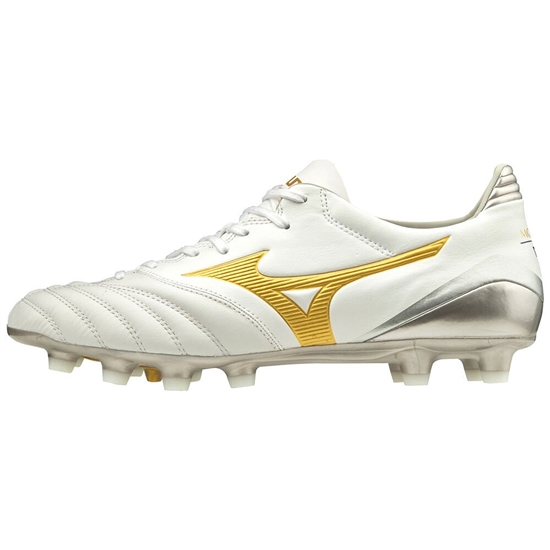 Mizuno Morelia Neo KL II Fotbollskor Dam Vita Guld | 568491CXK