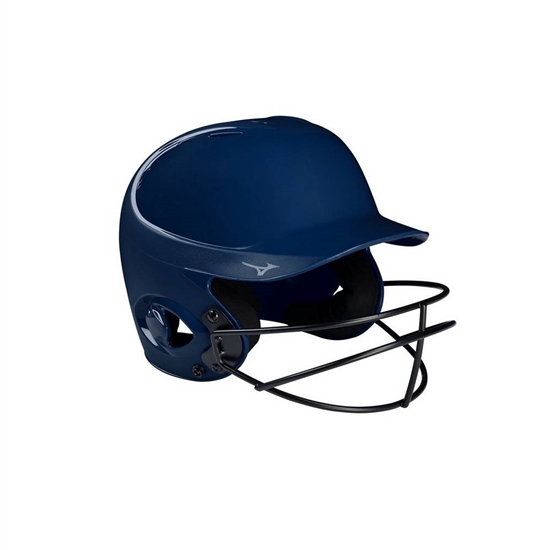 Mizuno Mvp Series Solid Batting Helmet With Fastpitch Softball Mask Helmet Dam Marinblå | 145896HXY