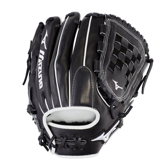 Mizuno Pro Select Fastpitch Softball 12" Handskar Dam Svarta | 029614EDX