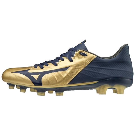 Mizuno Rebula III Japan Fotbollskor Herr Guld Marinblå | 671493BMI