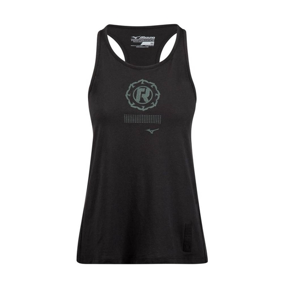 Mizuno Ronda Rousey Tryck Tank Tops Dam Svarta | 274168RKW