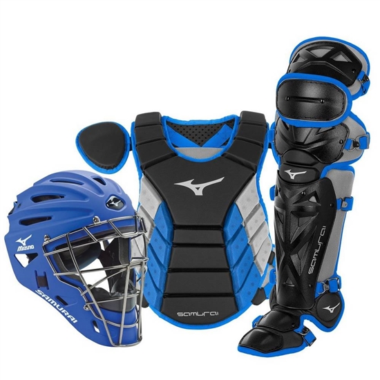 Mizuno Samurai Adult 15" Baseball Boxed Set Catchers Gear Herr Svarta Kungsblått | 371804CTH