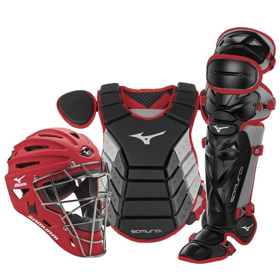 Mizuno Samurai Adult 15" Baseball Boxed Set Catchers Gear Herr Svarta | 391562XVN