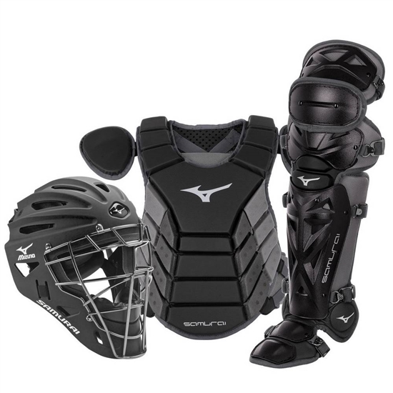 Mizuno Samurai Adult 15" Baseball Boxed Set Catchers Gear Herr Svarta Grå | 423569MFY