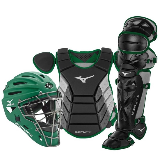 Mizuno Samurai Adult 15" Baseball Boxed Set Catchers Gear Herr Svarta | 435810WKC