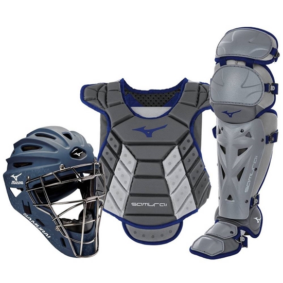 Mizuno Samurai Boxed Set 13-14" Catchers Gear Dam Grå Marinblå | 589360EIM