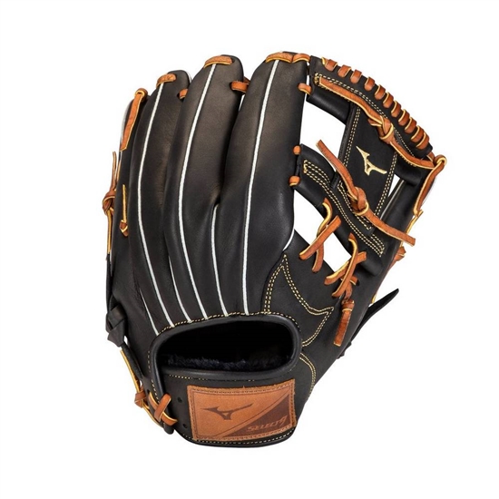 Mizuno Select 9 Infield Baseball 11.25" Handskar Dam Svarta Bruna | 397861AJI