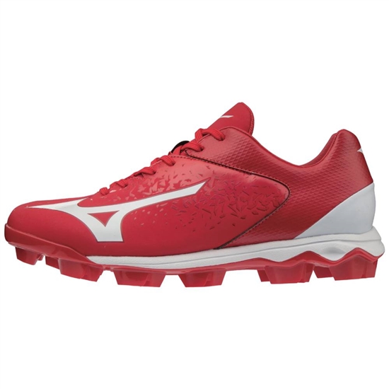 Mizuno Select Nine TPU Low Molded Baseball Skor Herr Röda Vita | 430825ZTB