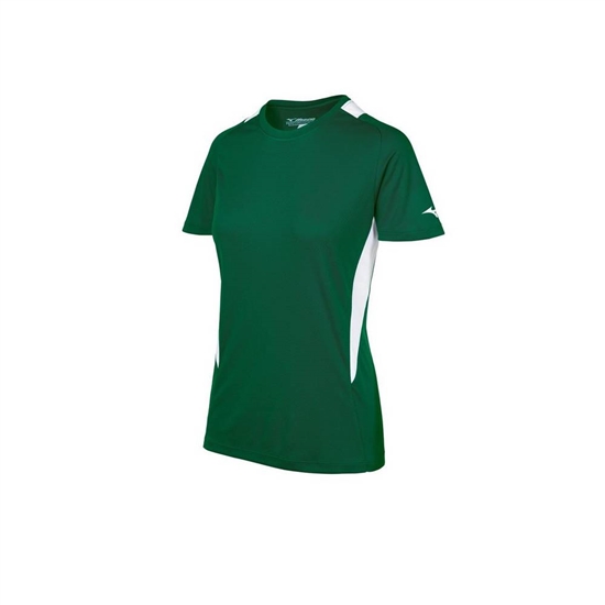 Mizuno Softball Crew Neck Jersey Dam Gröna Vita | 318097GEI