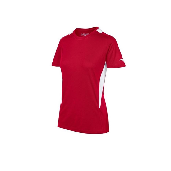 Mizuno Softball Crew Neck Jersey Dam Röda Vita | 405368YBT