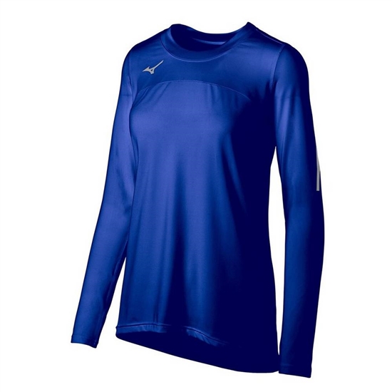 Mizuno Techno VII Long Sleeve Volleyball Jersey Dam Kungsblått | 705269COB