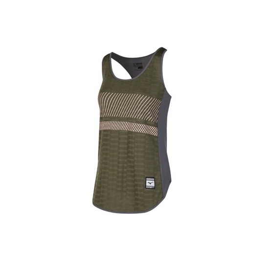 Mizuno Tokyo Tank Tops Dam Gröna Grå | 649805IFS