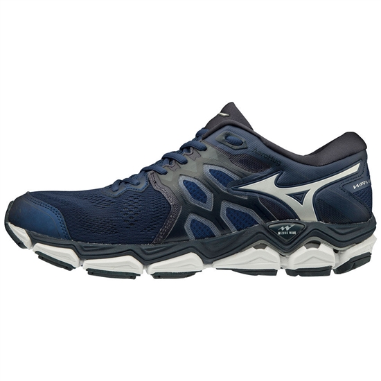 Mizuno WAVE HORIZON 3 Löparskor Herr Blå Silver | 317248YNL