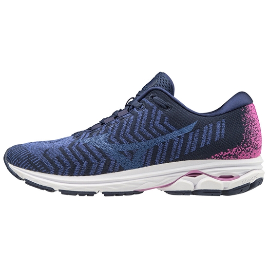 Mizuno WAVE RIDER WAVEKNIT3 Löparskor Dam Blå Rosa | 379421PEJ