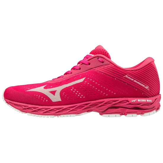 Mizuno WAVE SHADOW 3 Löparskor Dam Rosa Röda Vita | 598064WDZ