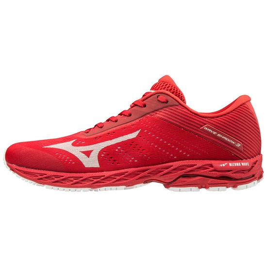 Mizuno WAVE SHADOW 3 Löparskor Herr Röda Vita | 195270GON