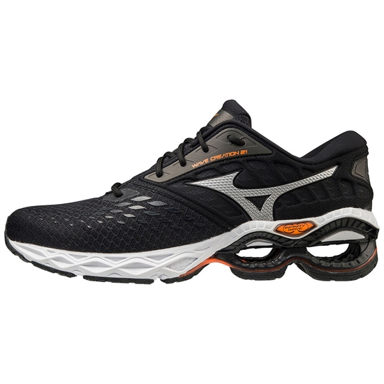 Mizuno Wave Creation 21 Löparskor Herr Svarta Orange | 917842IEF