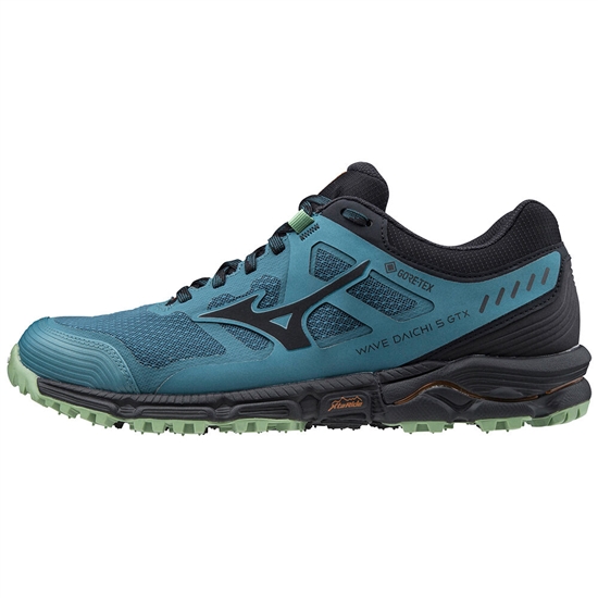 Mizuno Wave Daichi 5 GTX Trail löparskor Herr Blå Gröna | 785310RQE