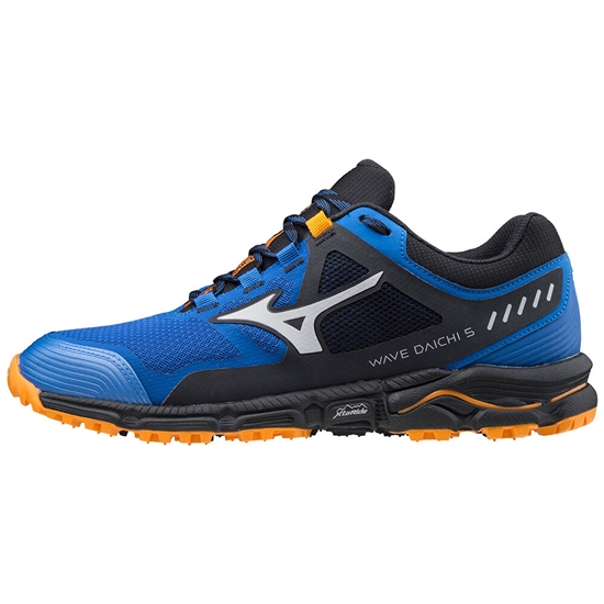 Mizuno Wave Daichi 5 Trail löparskor Herr Blå Orange | 580719LRF