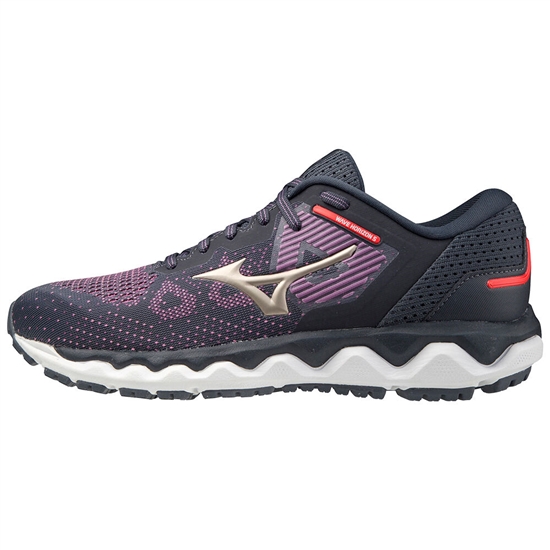 Mizuno Wave Horizon 5 Löparskor Dam Marinblå Lila Guld | 106729MUA