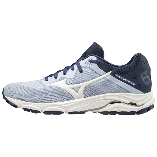 Mizuno Wave Inspire 16 Löparskor Dam Vita Indigo | 842106PXL