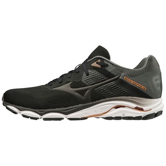 Mizuno Wave Inspire 16 Löparskor Herr Svarta Grå | 183095IMW