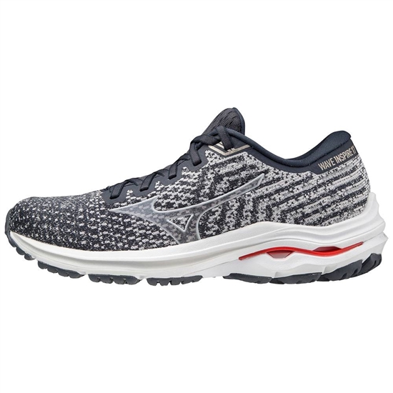 Mizuno Wave Inspire 17 WAVEKNIT D Breda Löparskor Dam Grå | 085764DVF